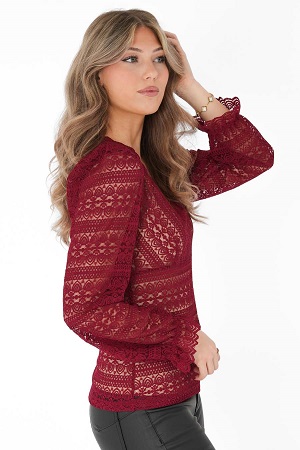 Carmen lace topp